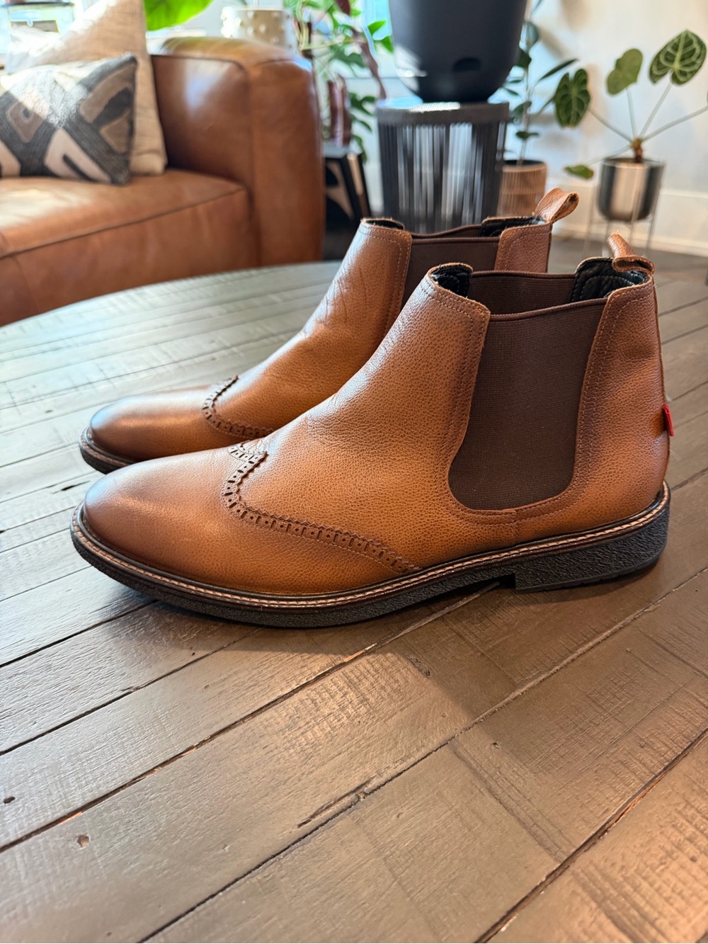 🔥NEW Marc Joseph New York Boots Mens Brown Leather Ankle Western Sz 10.5
